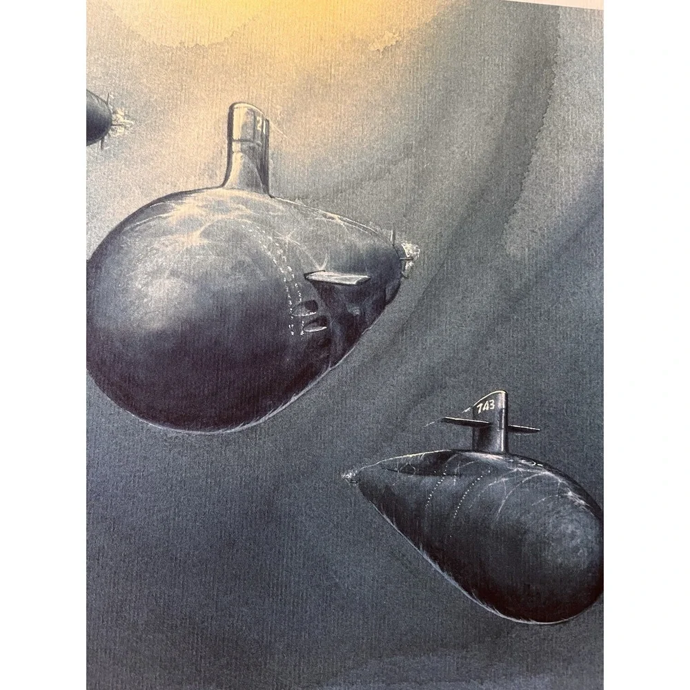 Electric Boat Gurden Smith Submarine Print USS Seawolf Columbia Louisiana